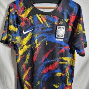 Nike Black and Multicolor Korea Men's Jersey